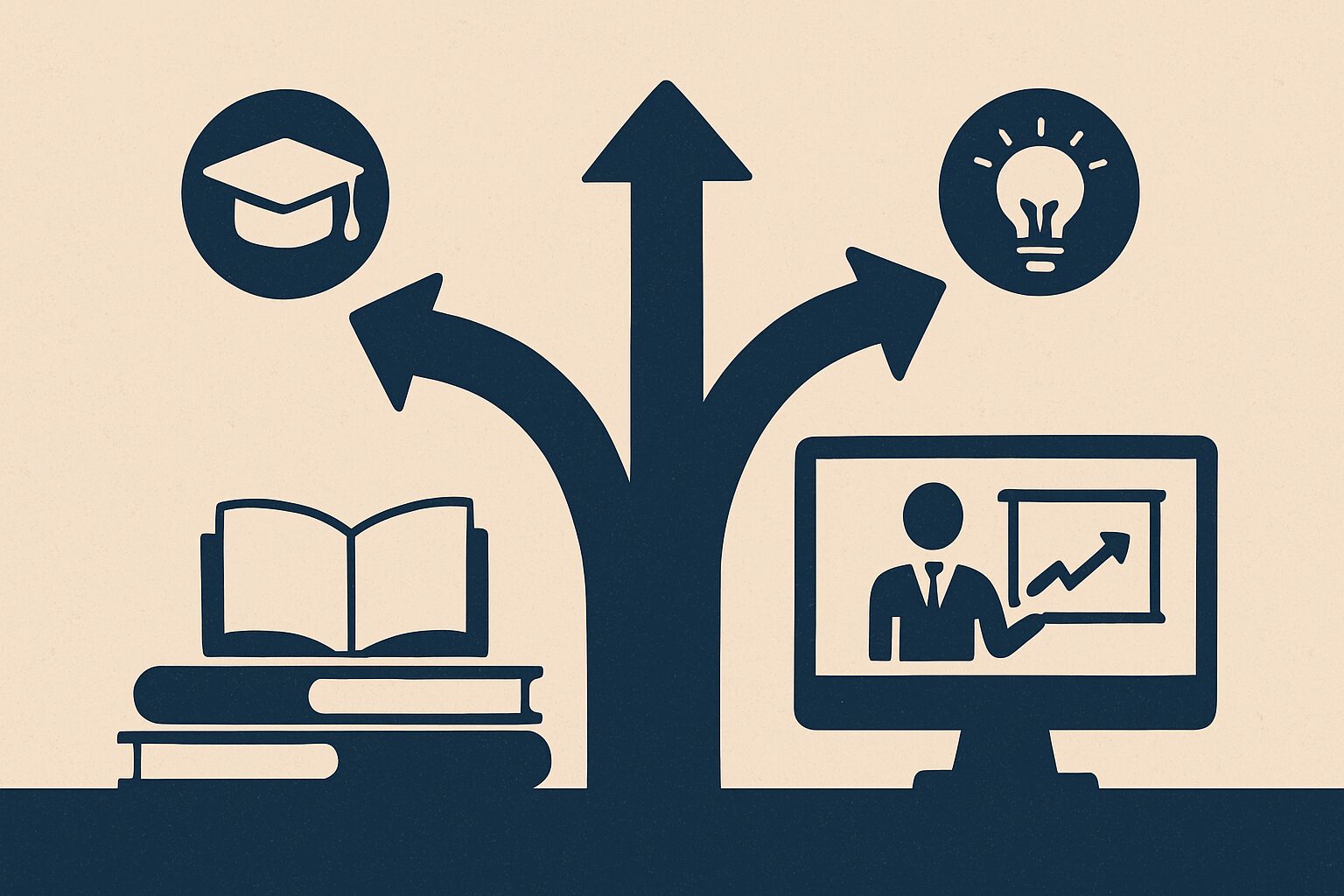 職業訓練以外の学習方法との比較