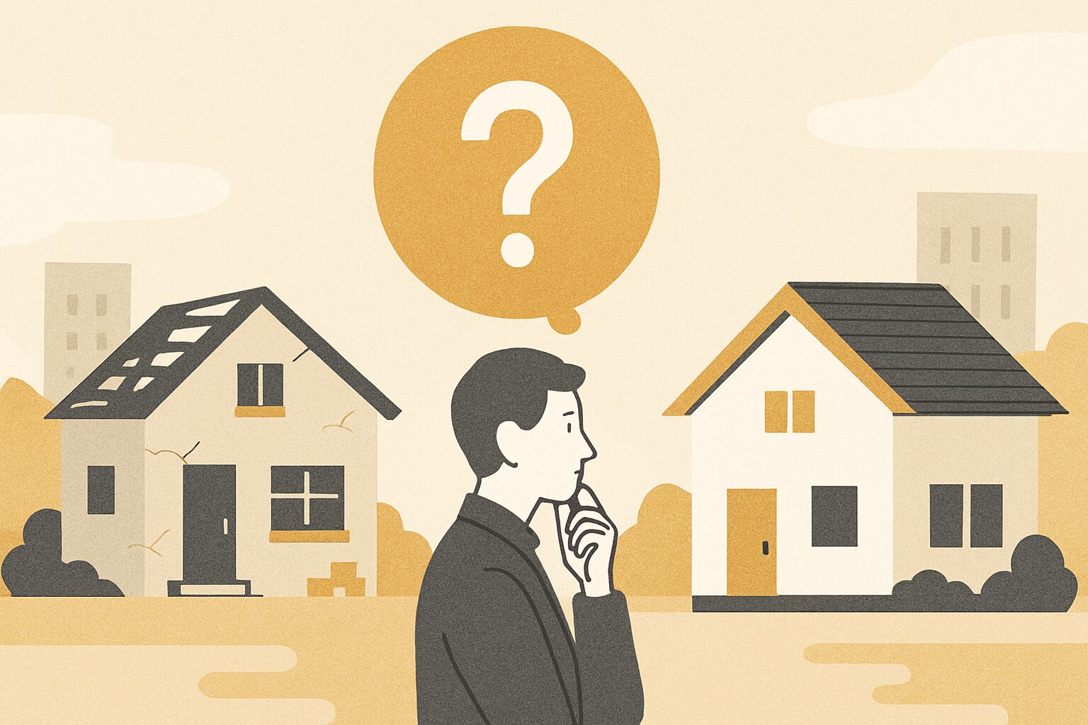 売却前に解体するか、古家付きのまま売るか——判断の考え方